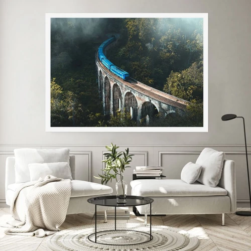 Poster - Train through Nature - 100x70 cm