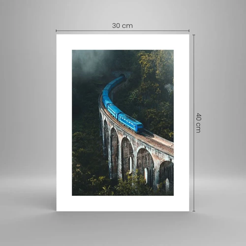 Poster - Train through Nature - 30x40 cm