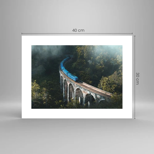 Poster - Train through Nature - 40x30 cm