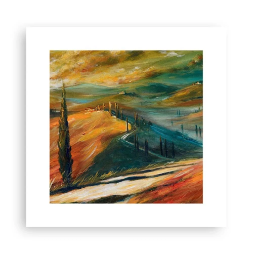 Poster - Tuscan Landscape - 30x30 cm