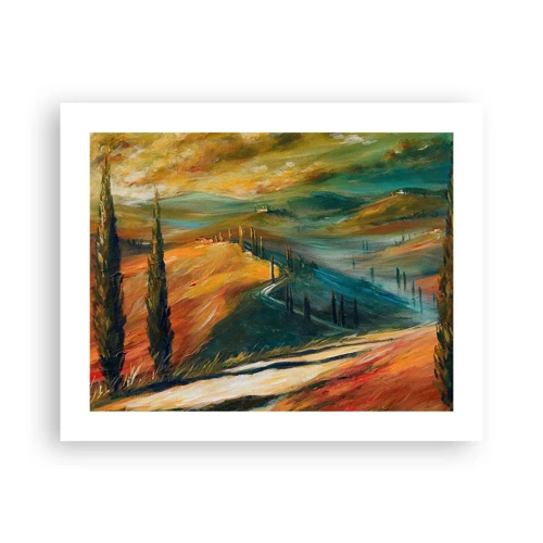 Poster - Tuscan Landscape - 50x40 cm