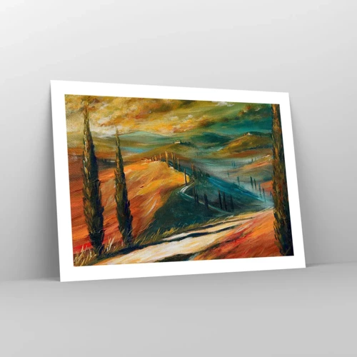 Poster - Tuscan Landscape - 70x50 cm