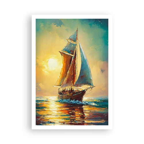 Poster - Under Full Sails - 70x100 cm