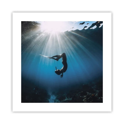 Poster - Underwater dance - 40x40 cm