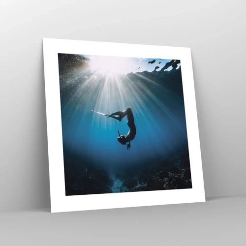 Poster - Underwater dance - 40x40 cm