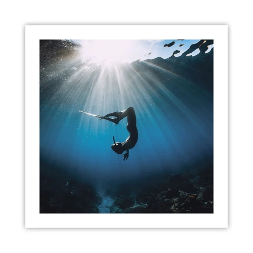 Poster - Underwater dance - 50x50 cm