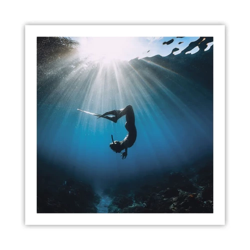 Poster - Underwater dance - 60x60 cm