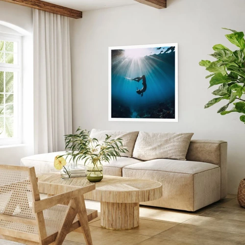 Poster - Underwater dance - 60x60 cm