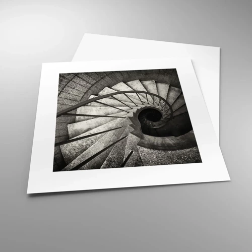 Poster - Up the Stairs and Down the Stairs - 30x30 cm