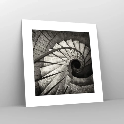 Poster - Up the Stairs and Down the Stairs - 30x30 cm