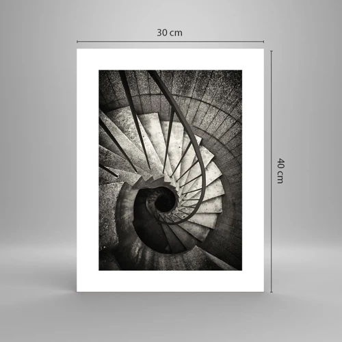 Poster - Up the Stairs and Down the Stairs - 30x40 cm