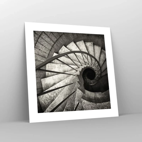 Poster - Up the Stairs and Down the Stairs - 40x40 cm