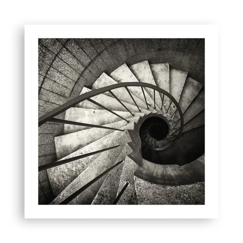 Poster - Up the Stairs and Down the Stairs - 50x50 cm