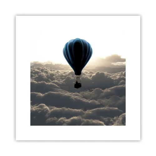 Poster - Wanderer above Clouds - 30x30 cm