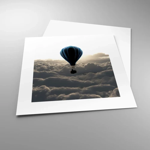Poster - Wanderer above Clouds - 30x30 cm