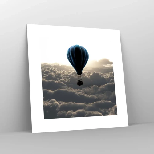 Poster - Wanderer above Clouds - 30x30 cm