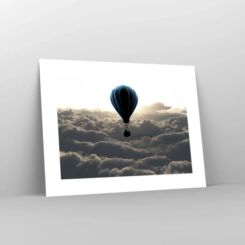 Poster - Wanderer above Clouds - 40x30 cm