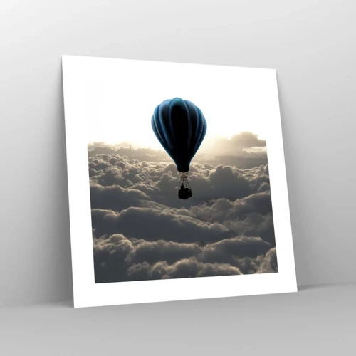 Poster - Wanderer above Clouds - 40x40 cm