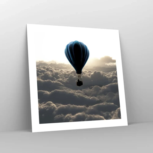 Poster - Wanderer above Clouds - 50x50 cm