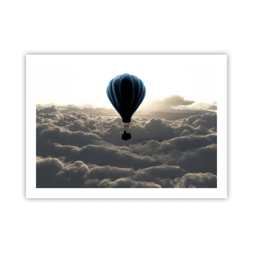 Poster - Wanderer above Clouds - 70x50 cm