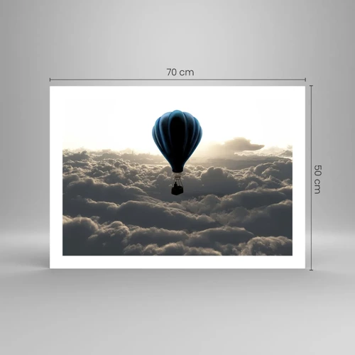 Poster - Wanderer above Clouds - 70x50 cm