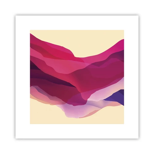 Poster - Waves of Purple - 30x30 cm