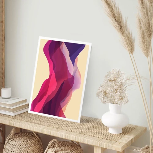 Poster - Waves of Purple - 40x50 cm
