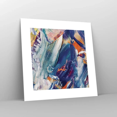 Poster - Whirlwind of Colour - 30x30 cm