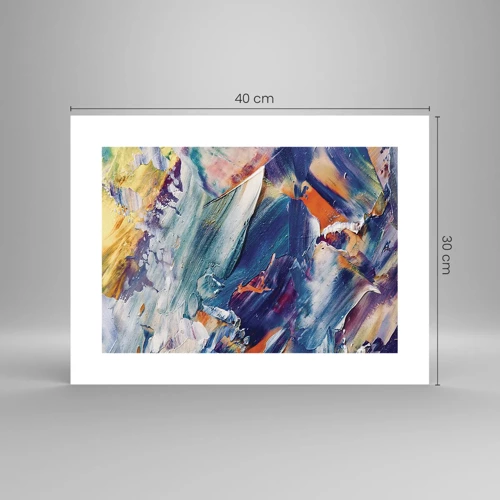 Poster - Whirlwind of Colour - 40x30 cm