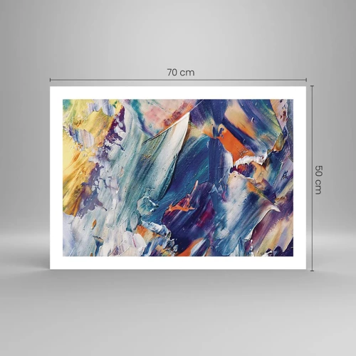 Poster - Whirlwind of Colour - 70x50 cm