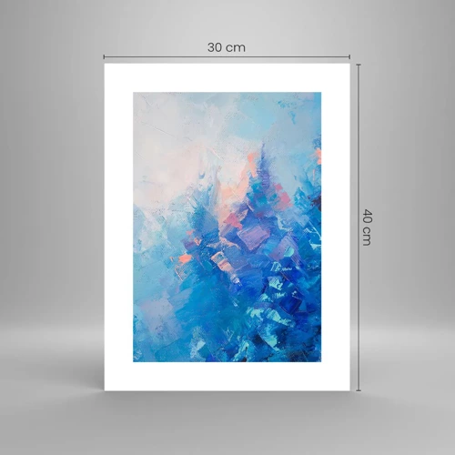 Poster - Winter Abstract - 30x40 cm