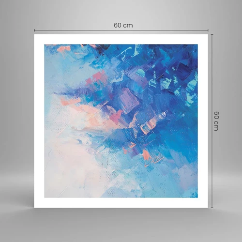 Poster - Winter Abstract - 60x60 cm