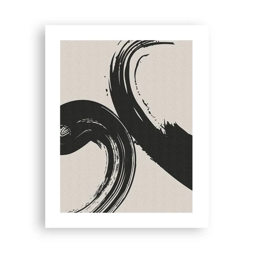 Poster - With Big Circural Strokes - 40x50 cm