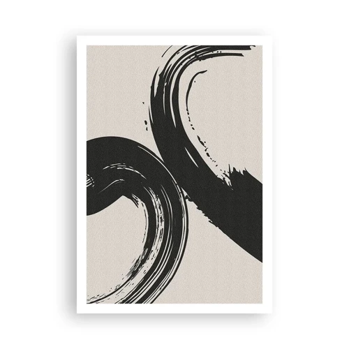 Poster - With Big Circural Strokes - 70x100 cm