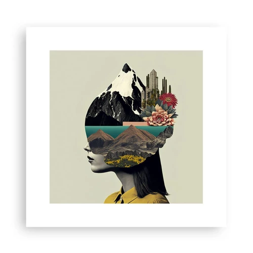 Poster - Woman - Always a Mystery - 30x30 cm