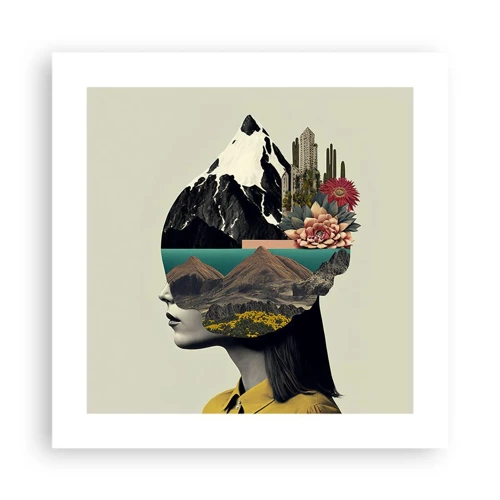 Poster - Woman - Always a Mystery - 40x40 cm