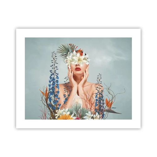 Poster - Woman – Flower - 50x40 cm
