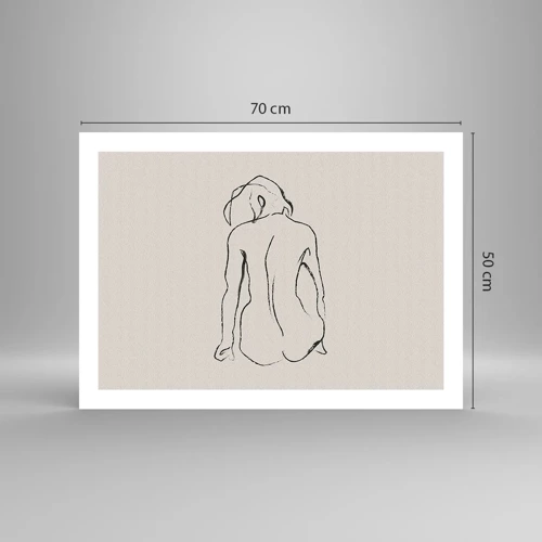 Poster - Woman Nude - 70x50 cm