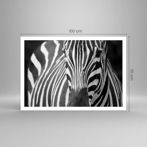 Poster - World Is Black and White - 100x70 cm