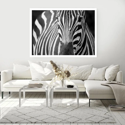 Poster - World Is Black and White - 70x50 cm