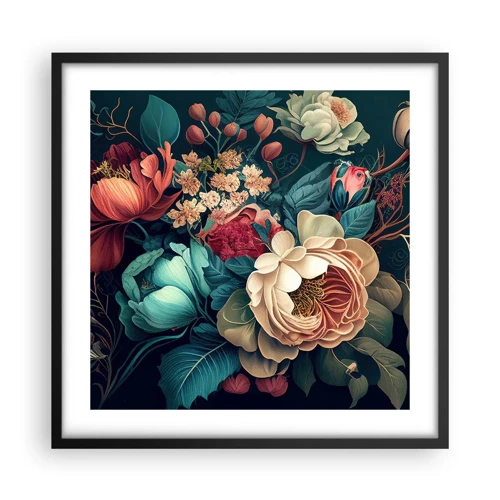 Poster in black frame - 19th Century Charm - 50x50 cm