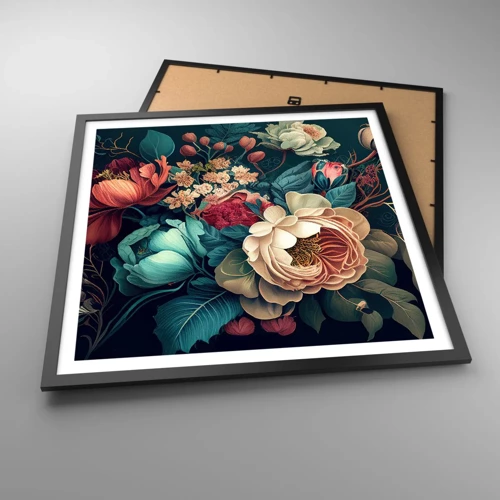 Poster in black frame - 19th Century Charm - 60x60 cm