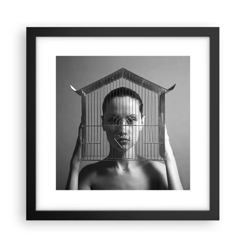 Poster in black frame - A Bit Surrealistic Portrat - 30x30 cm