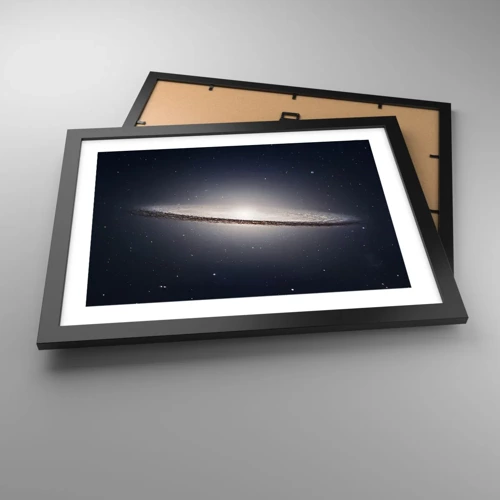 Poster in black frame - A Long Time Ago in a Distant Galaxy - 40x30 cm