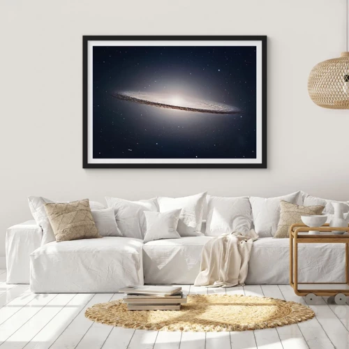 Poster in black frame - A Long Time Ago in a Distant Galaxy - 40x30 cm