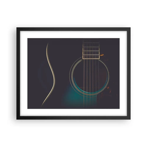 Poster in black frame - A Moment Before It Sounds - 50x40 cm