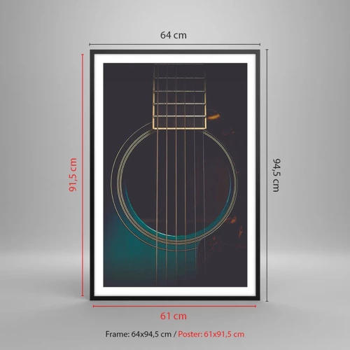 Poster in black frame - A Moment Before It Sounds - 61x91 cm