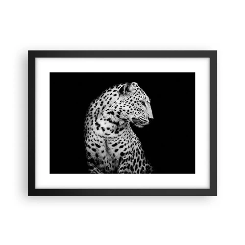 Poster in black frame - A Perfect Right Profile  - 40x30 cm