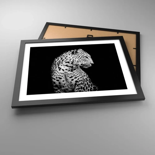 Poster in black frame - A Perfect Right Profile  - 40x30 cm