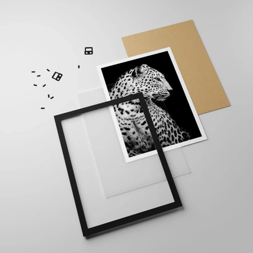 Poster in black frame - A Perfect Right Profile  - 50x70 cm